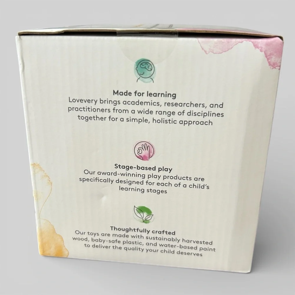 Lovevery Wood Stacking Stones - 11 Months & Up NIB